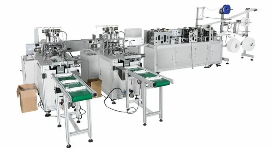 1+2 Automatic Disposable Face Mask Making Machine