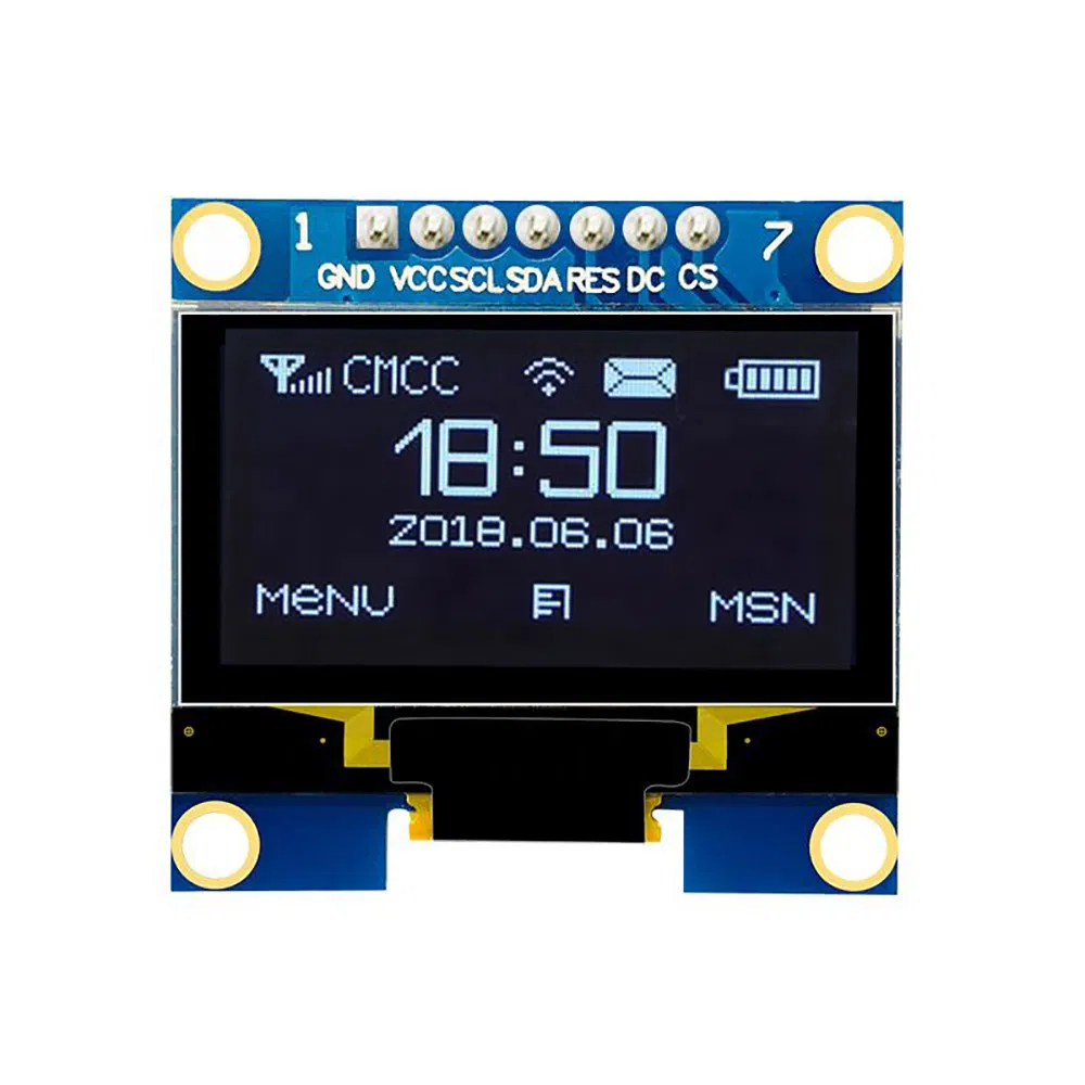 1.3 Inch White Blue Color 128X64 Iic/I2c/Spi LCD Screen OLED Display Module