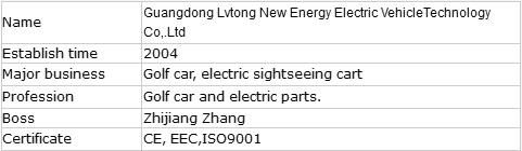 2 Seater Battery Power Electric Sightseeing Car Ce Approved