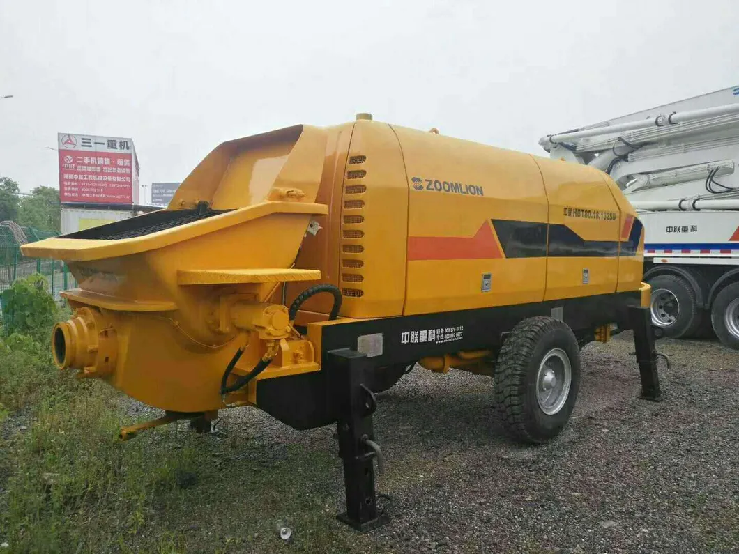 2012 Used Zoomlion Hbt80-18-132su Trailer Pump