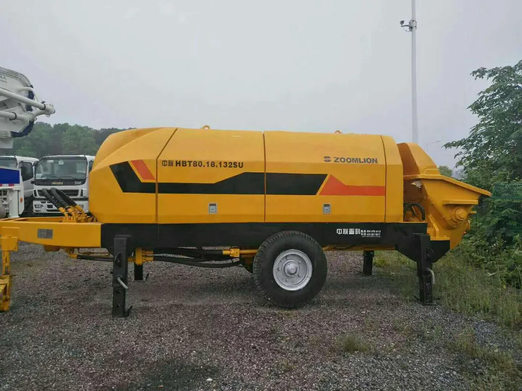 2012 Used Zoomlion Hbt80-18-132su Trailer Pump