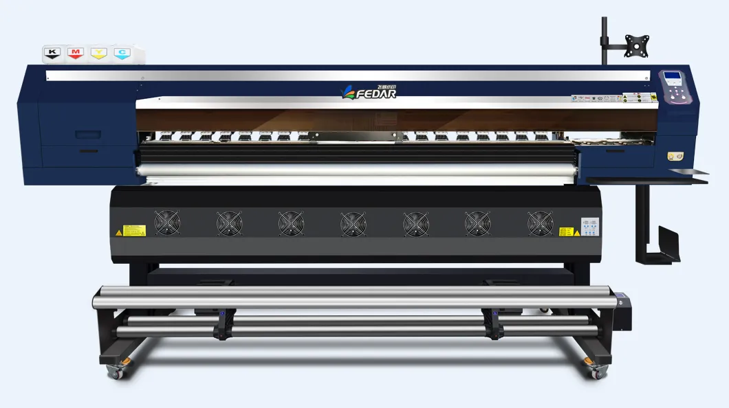 3 Head Sublimation Printer Digital Printing Textile Fabric Machine Tc1943