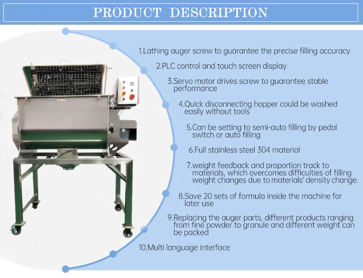 500L Good Quality Small Powder Ribbon Mixer Machine for Food Blender