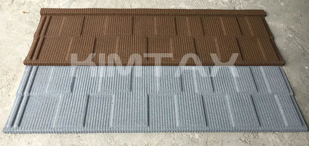 Asia Red Classic Type Stone Coated Metal Zinc  Corrugated  Roofing  Sheet Price
