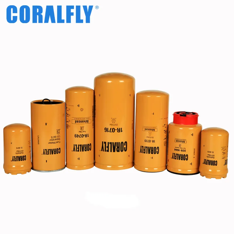 Coralfly Diesel Engines Oil Filter 1318821 177-7375 422-7587 438-5386 463-0525 326-1644 466-1685 1335673 3261644 4385386 4630525 4661865 for Caterpillar Filter