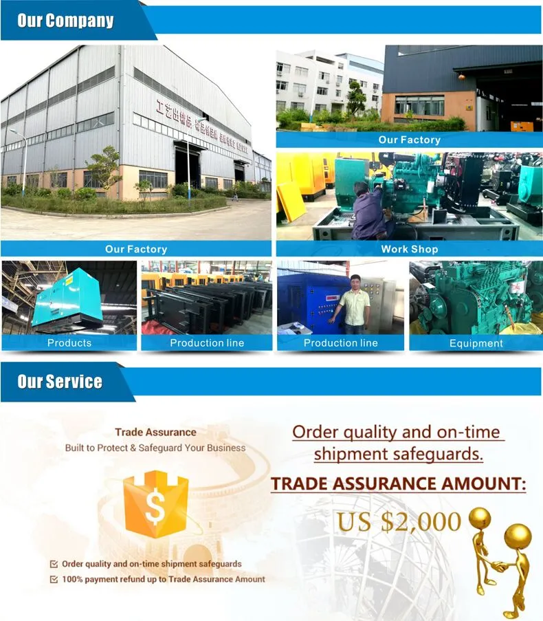 Diesel Generator Manufacture 250kVA Silent Diesel Generators Electirc Generators