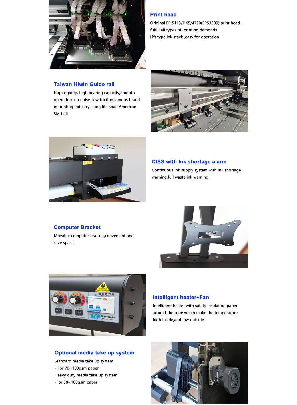 Dual Head Eco Solvent Inkjet Printer for Car Sticker