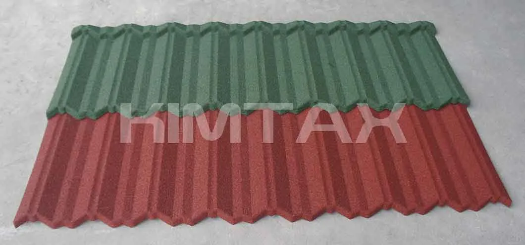 Durable Galvanized Stone Coated Metal Roman Roofing Tiles