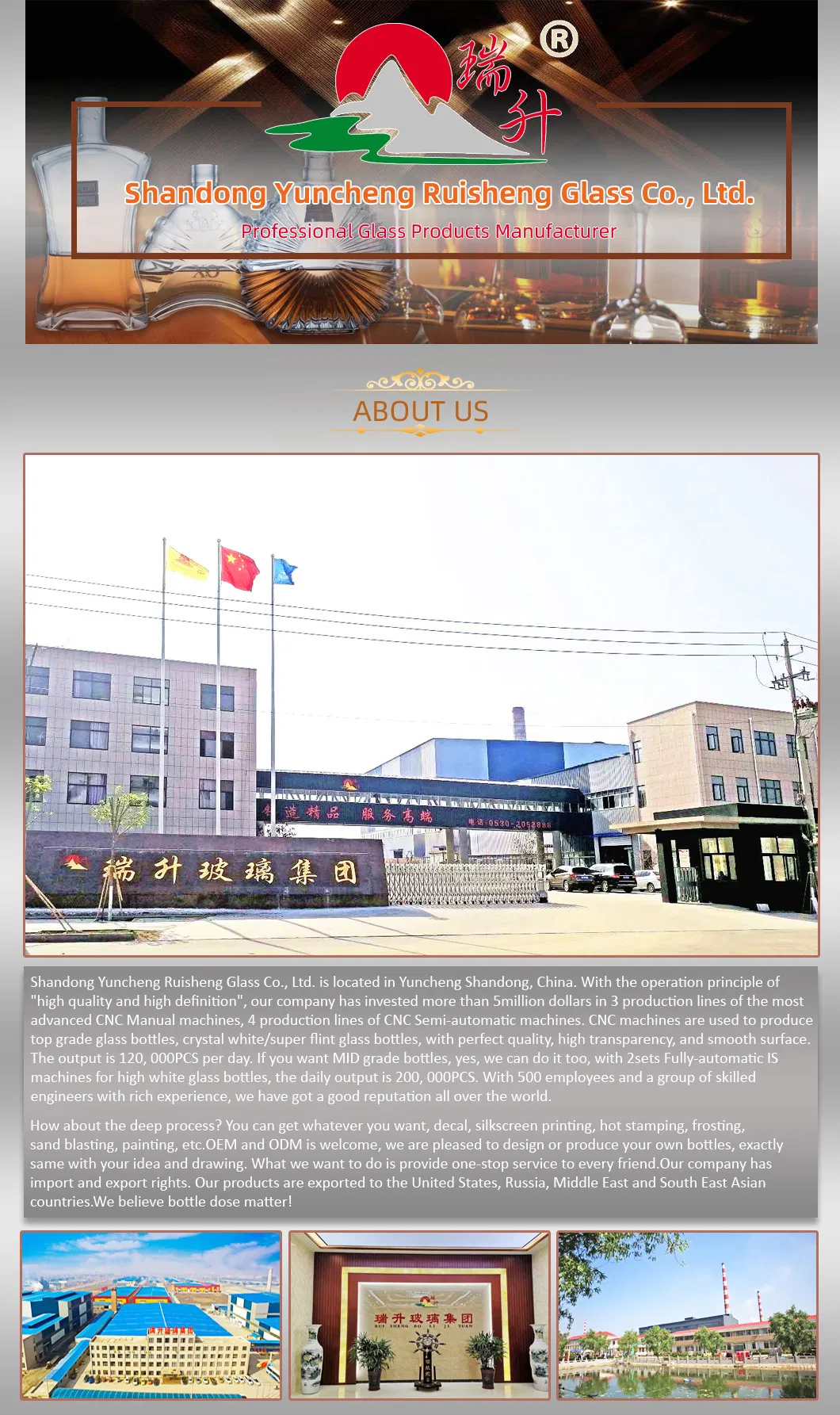 Empty 2000ml 2 Liter Glass Whiskey Bottle with Screw Cap