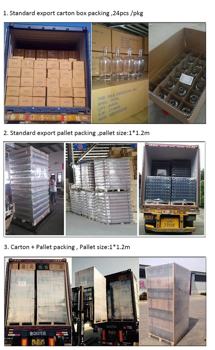 Empty 2000ml 2 Liter Glass Whiskey Bottle with Screw Cap