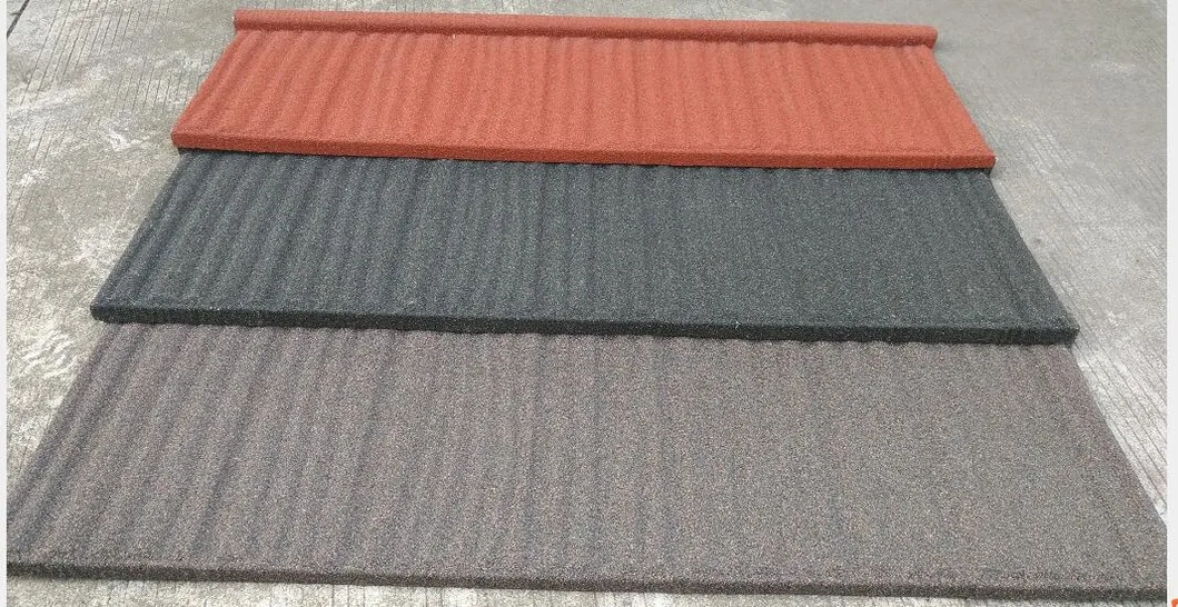 Guinea-Bissau, Ivory Coast, Liberia, Mali, Mauritania, Niger, Nigeria Hot Sell Stone Coated Metal Roof Tiles Decra Roofing Sheet