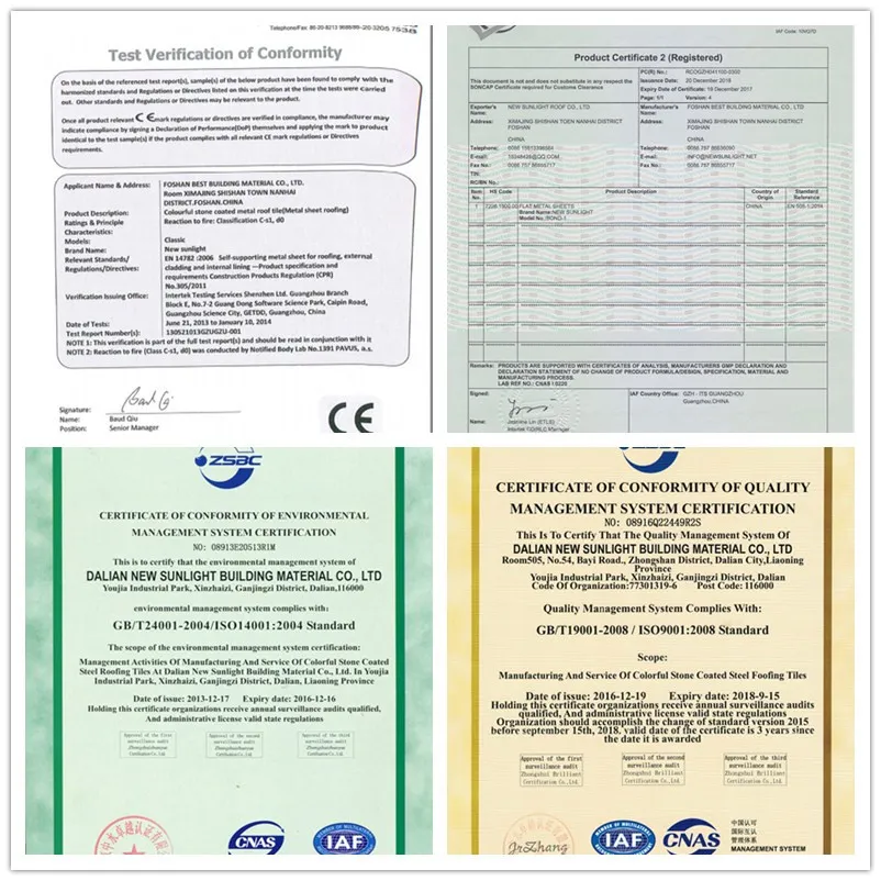 High Quality Ivory Coast Stone Coated Metal Roofing Sheet Decra Roof Tiles Quality Factory Manufacture in China