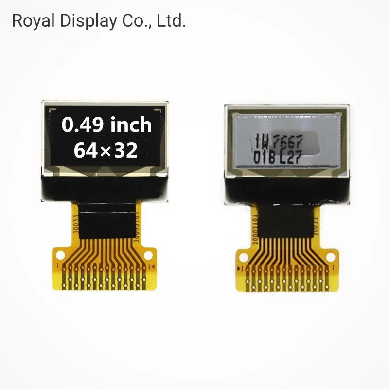 OLED 64X32dots 0.49" SSD1306 14 Pin Mono Blue Display