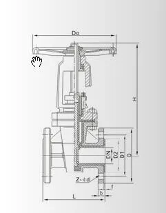 Pn 16 Fluorine Lining Gate Valve