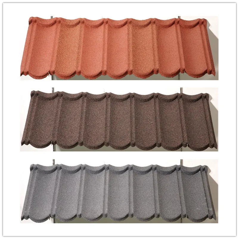 Roof Tile Ridge Cap 1320*420mm / Color Stone Coated Metal Roofing Tile / Zinc Roof Sheet Price