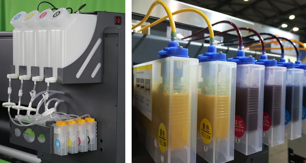 Three Heads 1.9m Size Dye Sublimation Printer for Heat Transfer Paper Digital Printing Machine